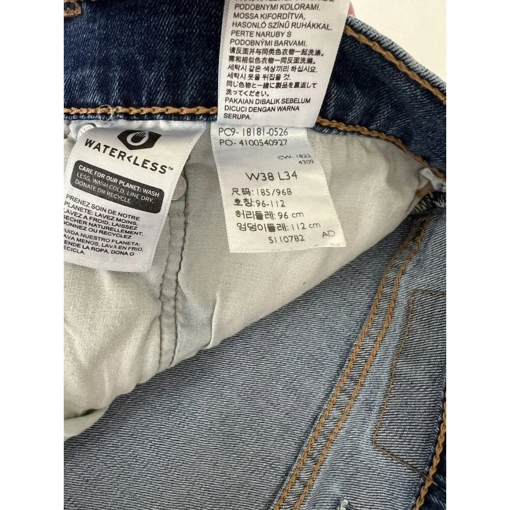 Levi's 541 Athletic Taper Jeans Men's 38x34 Dark Wash Stretch Denim Flex